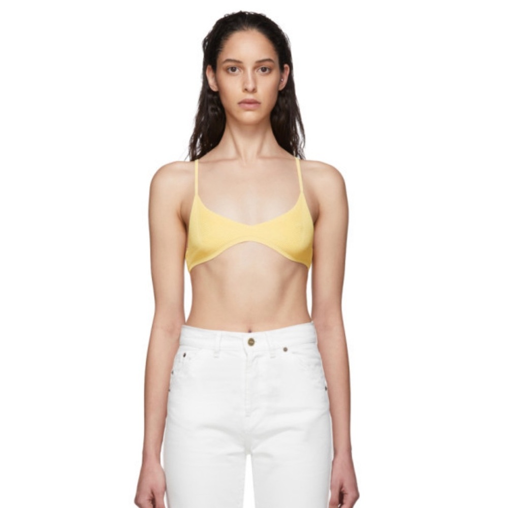 Jacquemus Yellow Le Bandeau Valensole Bra size Small
